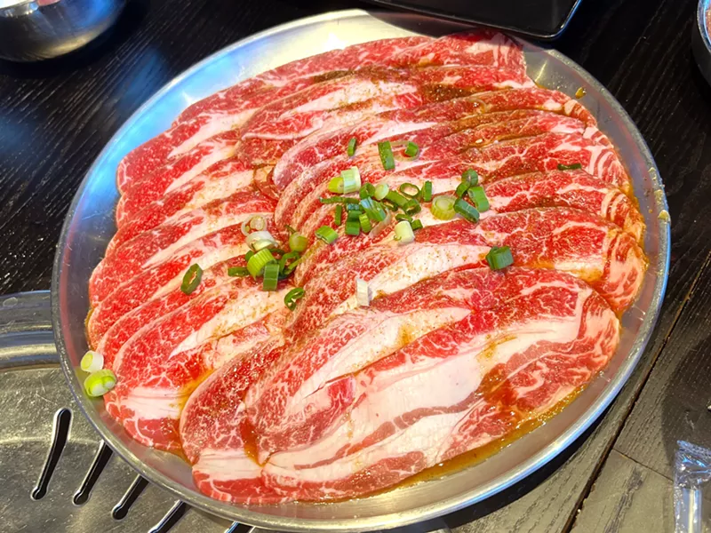 Image: The beef belly, with a marinade reminiscent of five spice, is one of the best meats on the menu at Smoking Tiger.