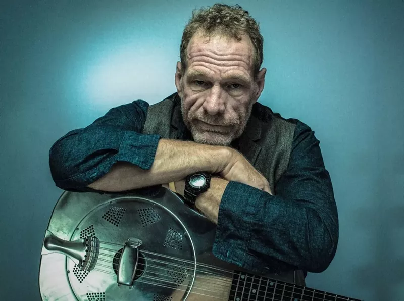 Image: Eric Ramsey and his Resonator guitar.