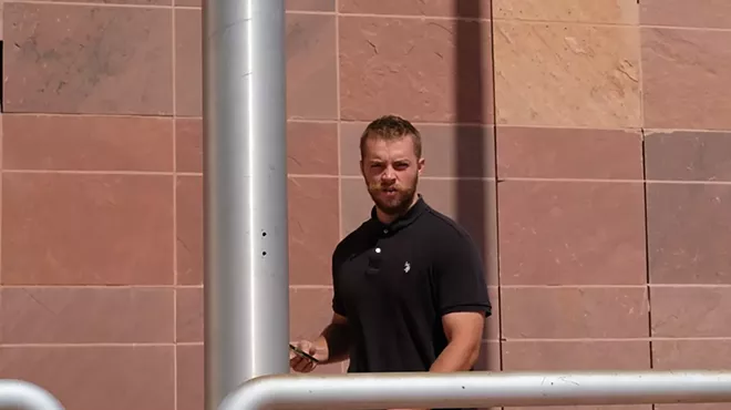 Ethan Schmidt-Crockett outside Scottsdale City Court