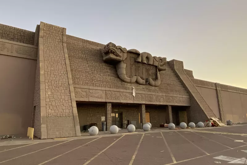Image: The current state of the soon-to-be-demolished Fry's Electronics store in Phoenix.