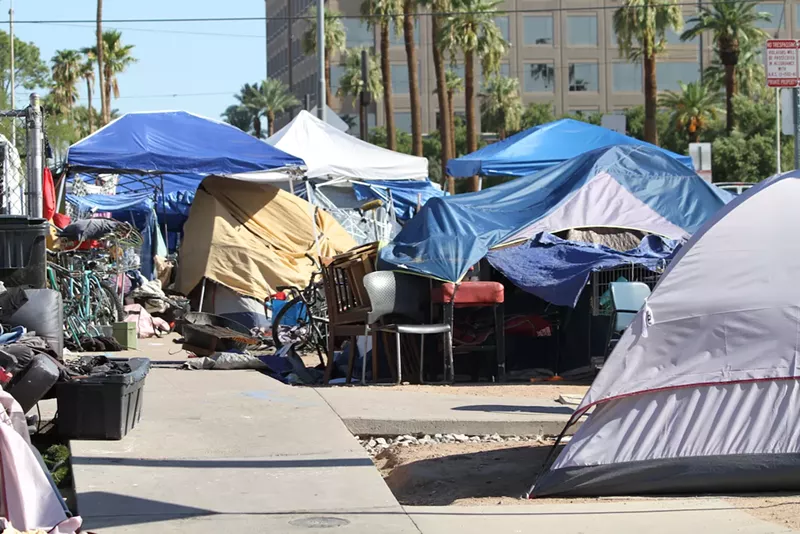 Image: Some estimates put the population of the Zone in downtown Phoenix at about 1,500 people.