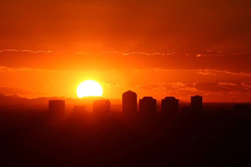 Nights in Phoenix don't provide much respite from the heat.