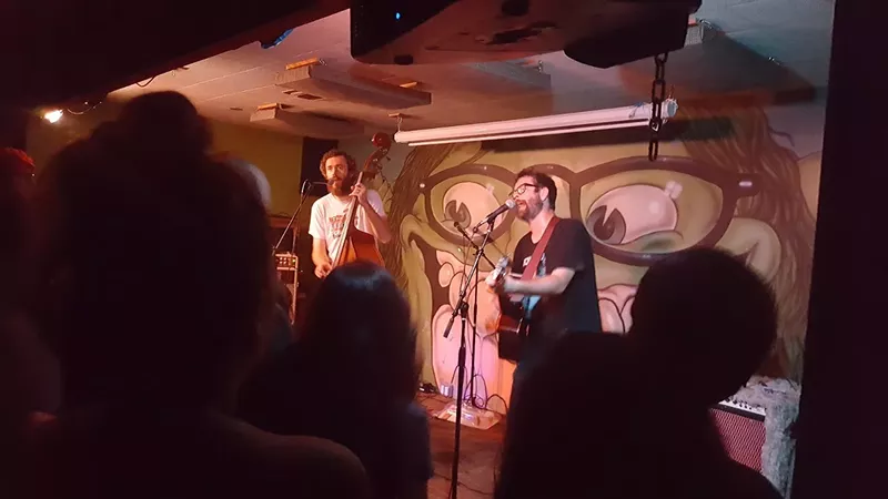 Image: AJJ performing at the Trunk Space in 2017.