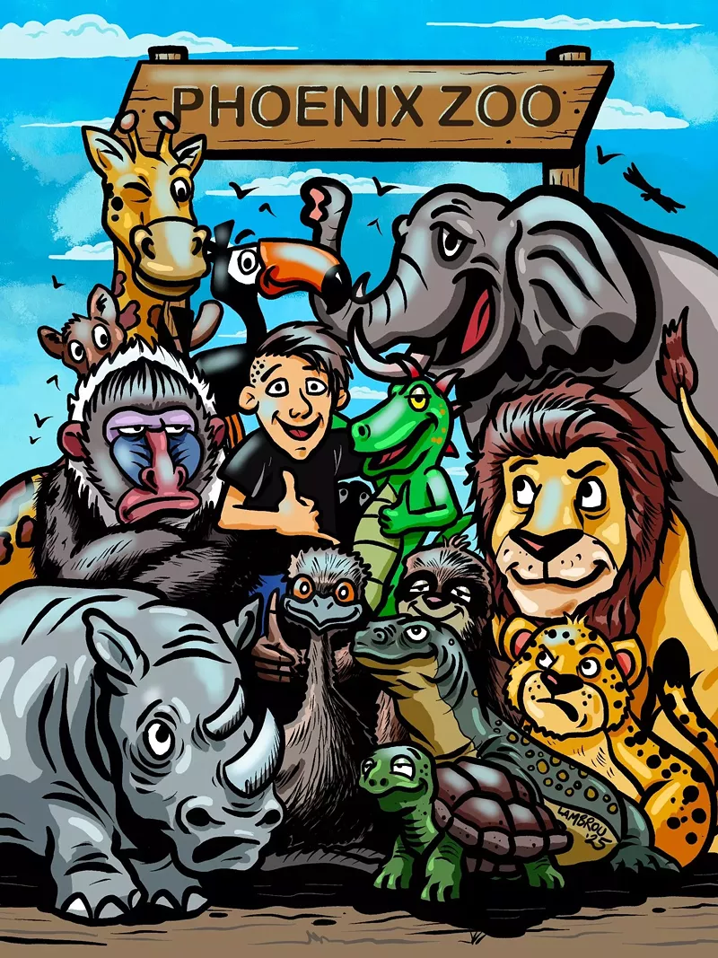 Image: "Dana and the Lost Lizard" by Mick Lambrou is part of "Comic Conservation."