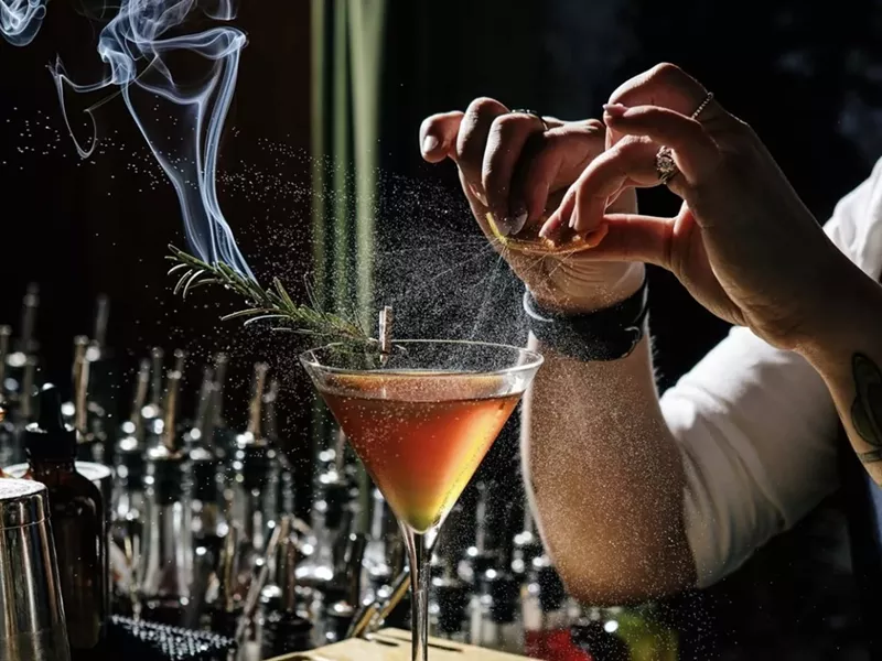 Image: Platform 18, recently named one of North America's 50 Best Bars, creates expertly-crafted cocktails inside a replica train car.