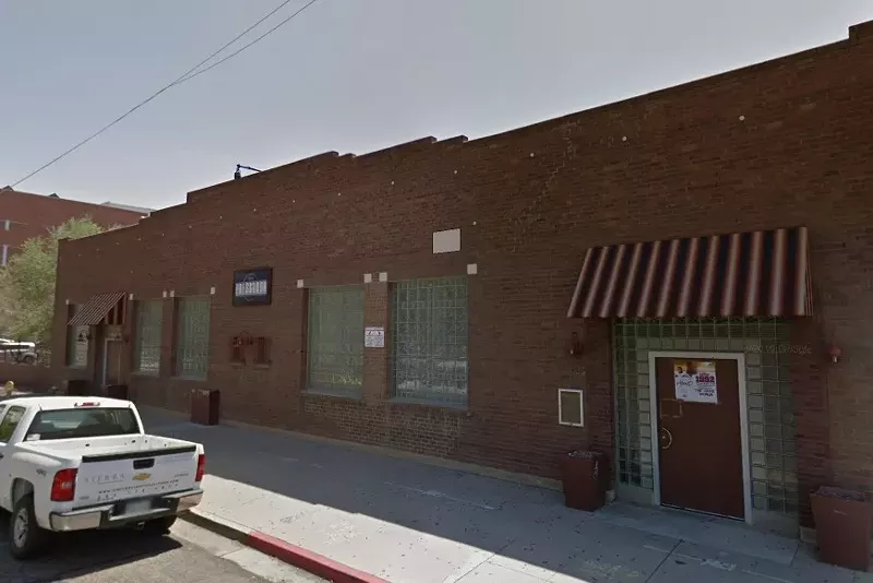 Image: The exterior of The Pressroom in downtown Phoenix.