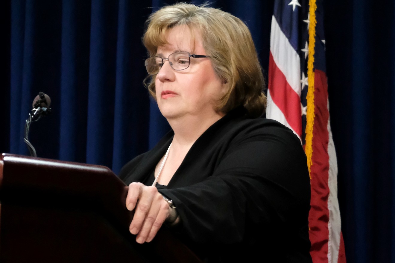 Maricopa County Attorney Rachel Mitchell parried scores of questions from reporters about the Preston Lord homicide and Gilbert Goons during a Jan. 24 press conference.