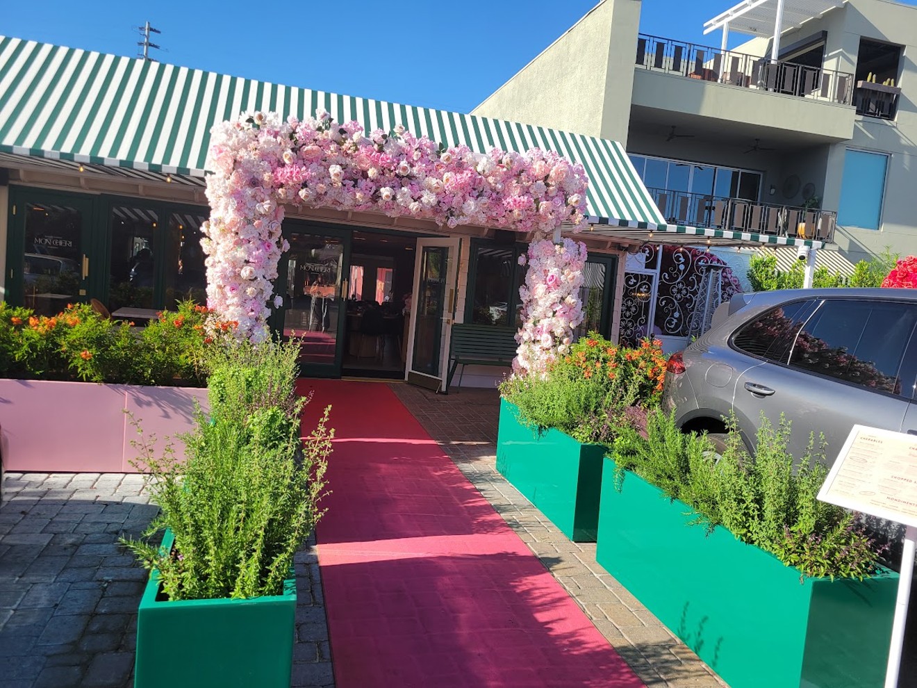 Mon Cheri, complete with its rose-covered entryway, is now open in Old Town Scottsdale.