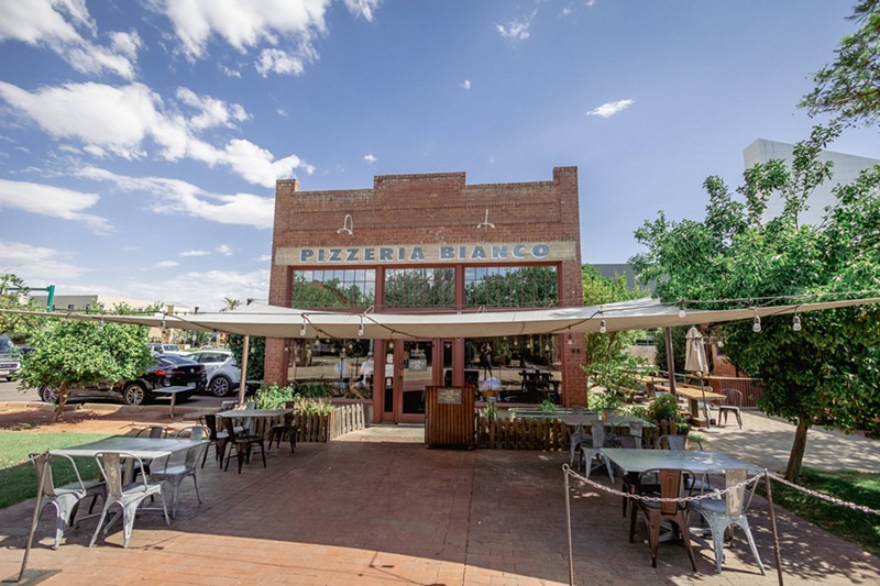 Pizzeria Bianco, Chris Bianco's storied restaurant is located in downtown Phoenix's Historic Heritage Square.