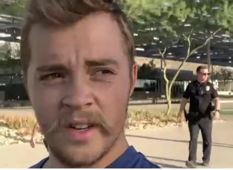 Image: Ethan Schmidt-Crockett said he shouldn't face prosecution for the antics he called "activism."