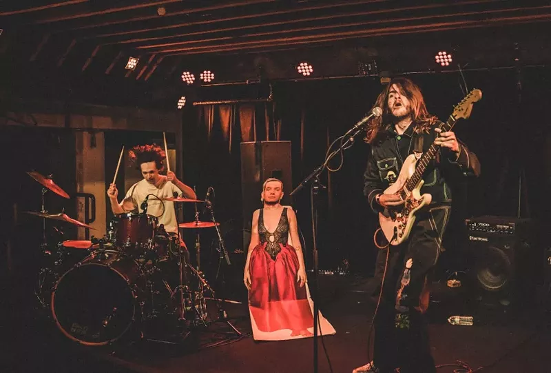 Image: Ring Finger No Pinky bring the noise during a recent show.