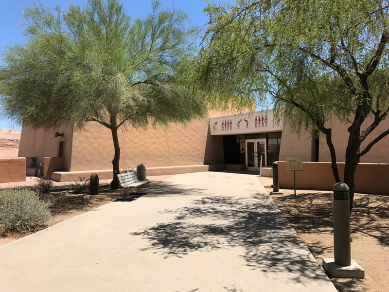 Entrance to S'edav Va'aki Museum and Archaeology Park in Phoenix.