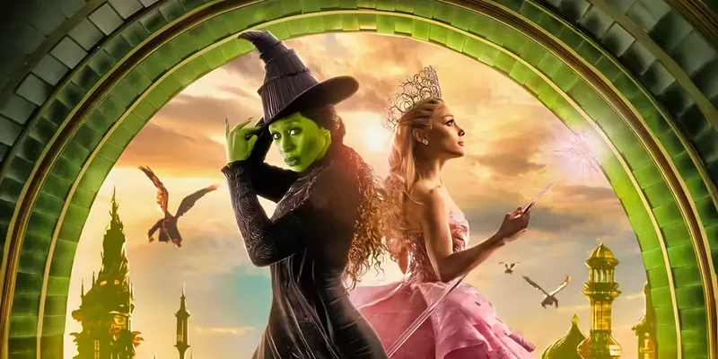 Image: A movie poster for Wicked