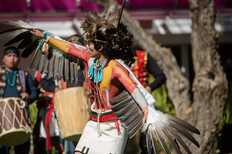 Image: The Hopi eagle dance is performed in honor of spiritual strength garnered through prayer and song.