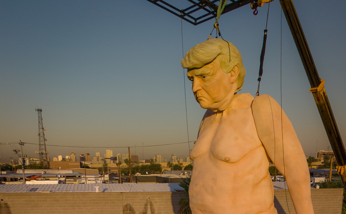 State senator mad about nude Trump statue due to ... Hurricane Helene?