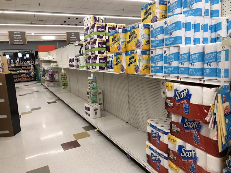 Image: In 2020, toilet paper flew off the shelves amid a scramble for supplies as lockdowns loomed imminently ahead.