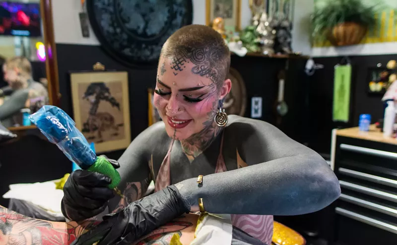 Image: 'We all vibe together': Meet Sarah Elizabeth of Temperance Tattoo Collective