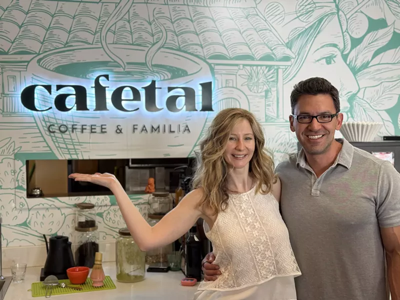 Image: Nikki and Sebastian Ramirez own and operate Cafetal Coffee in Tempe.
