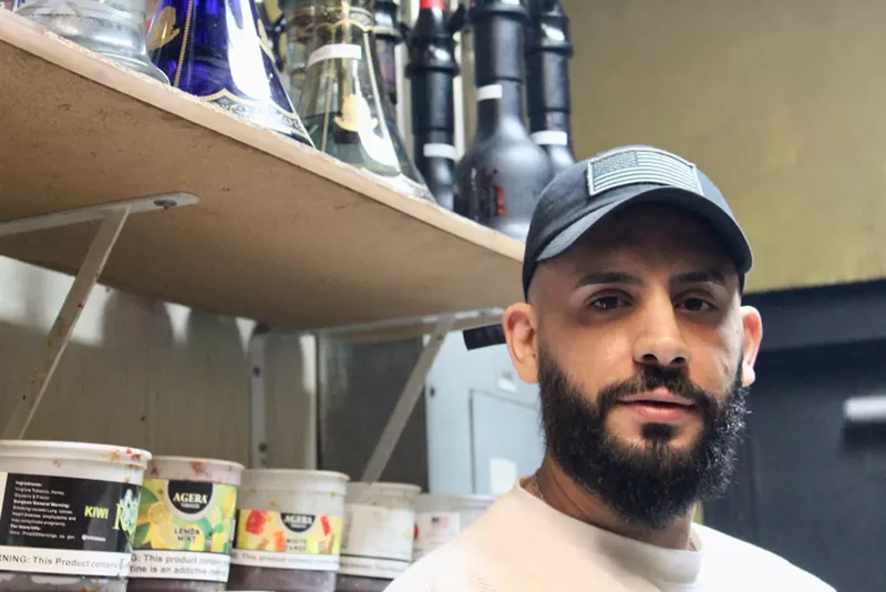 Image: Ramsey Abdelhak, owner of Alibaba Hookah Lounge & Cafe in Tempe, said the ban threatens his livelihood.