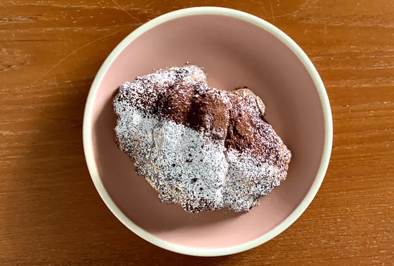 Image: Chocolate almond croissant from Chacónne Patisserie.