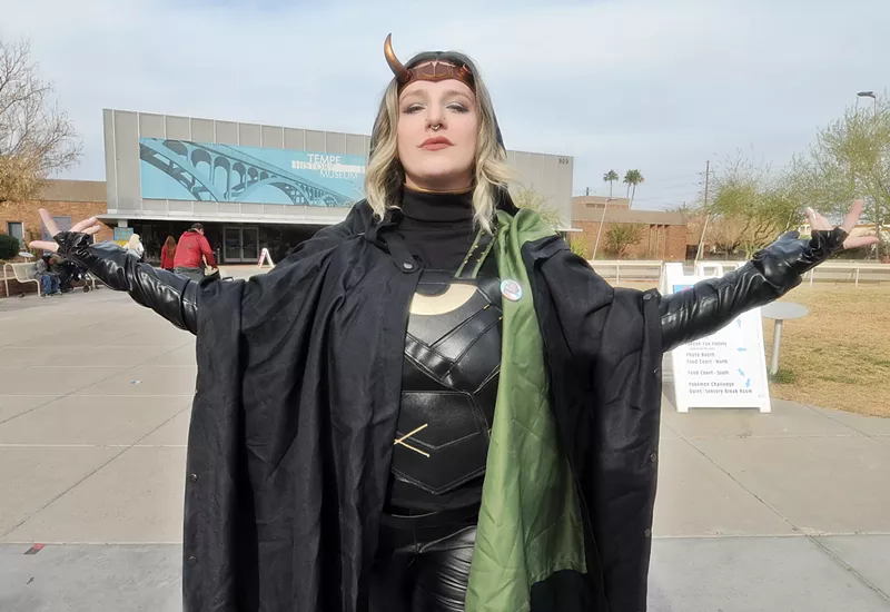 Image: Professional cosplayer AmberSkies as Sylvie Laufeydottir from the Disney+ show "Loki."