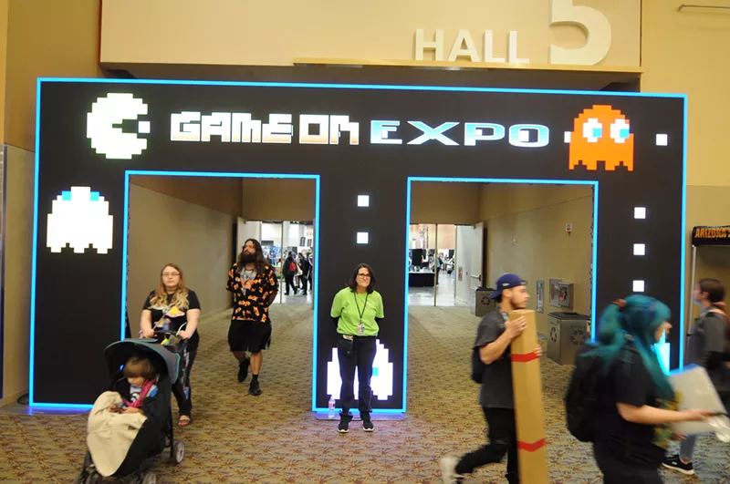 Image: The entrance to Game On Expo's exhibitor hall.