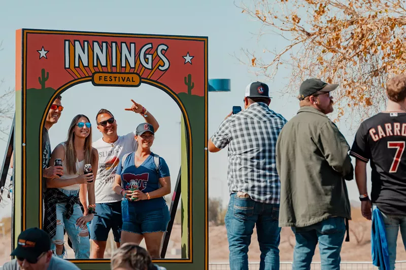 Image: Fans pose for pics at Innings Fest 2025.