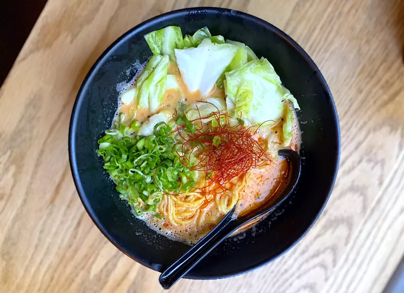Image: The vegetarian broth at Ramen Kagawa is equal parts fragrant and flavorful.