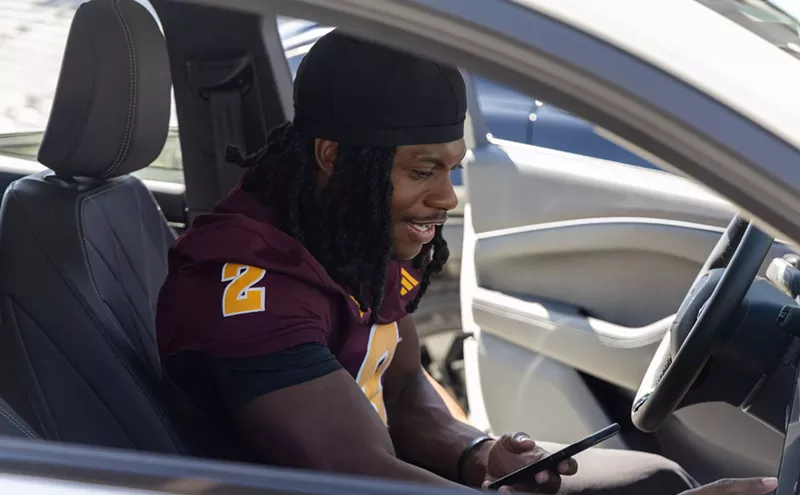 Image: These ASU football players landed brand new Mustangs from an NIL group