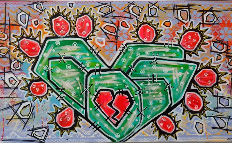 Image: This artist's Phoenix-themed paintings reveal his love of the desert