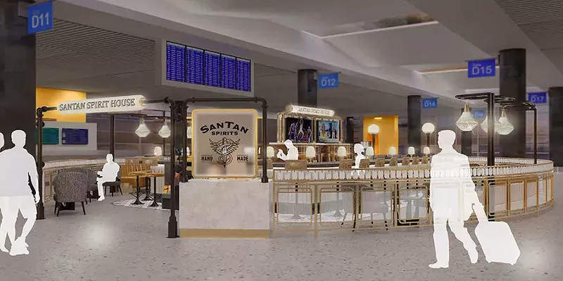 Image: SanTan Spirits opened a second location of its tasting room and cocktail bar, Spirit House, at the airport on Thursday.