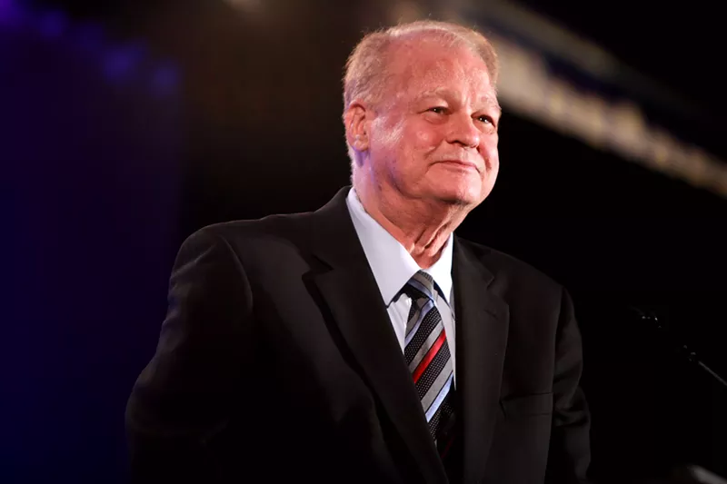 Image: Tom Horne, who the race for Arizona Superintendent of Public Instruction, speaks at the 2014 Western Conservative Conference at the Phoenix Convention Center.