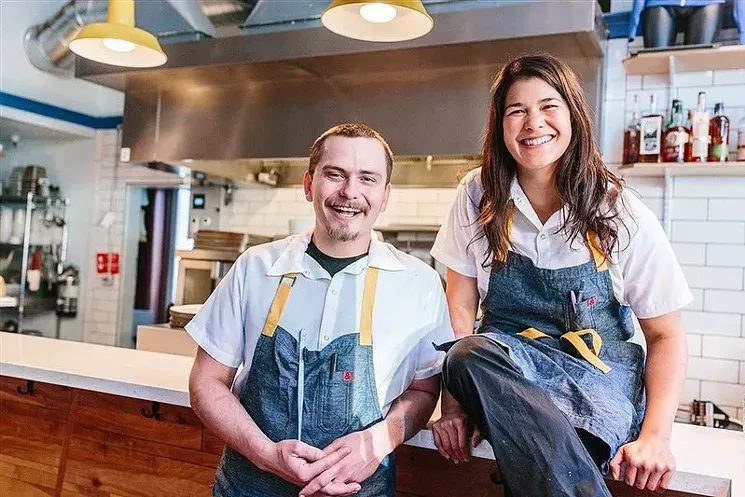 Shift Owner Dara Wong and Chef De Cuisine George Murkowicz. - SHIFT KITCHEN + BAR