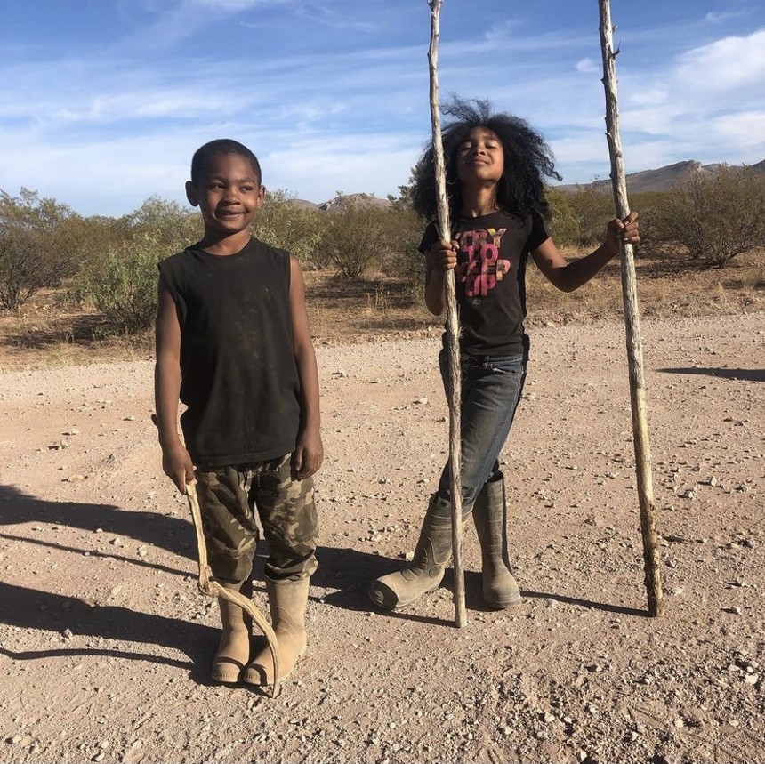 The Stewart kids are always ready to lend a hand. - SOUTHWEST BLACK RANCHERS