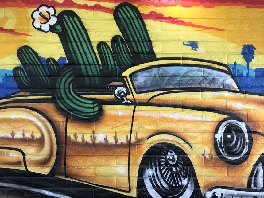 We spotted this artwork by Lalo Cota while exploring murals in the East Valley. - LYNN TRIMBLE