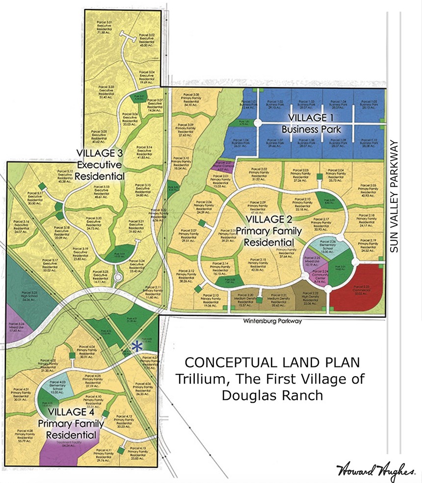 The first phase of the Douglas Ranch development is Trillium which is expected to begin selling home lots in 2022. - HOWARD HUGHES CORPORATION