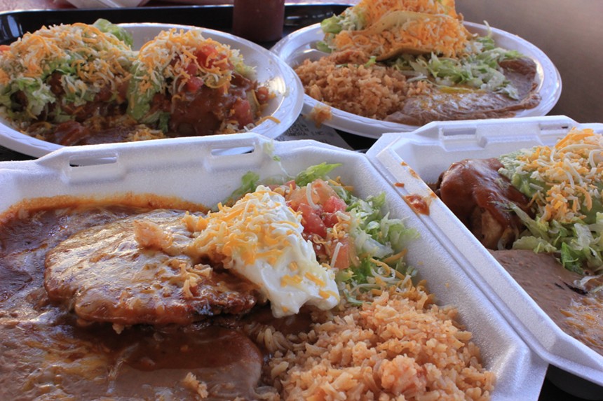 An array of Mexican lunch staples from El Norteño. - CHRIS MALLOY