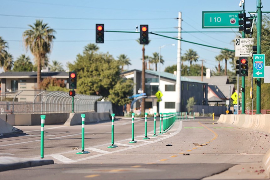 More than 1,000 miles of bicycle lanes across Phoenix are planned by 2050. - JACOB TYLER DUNN