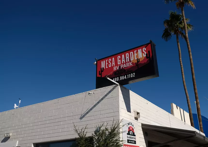 Mesa Gardens was purchased by investors, who fixed up the property — and then quickly posted eviction notices. - KATYA SCHWENK