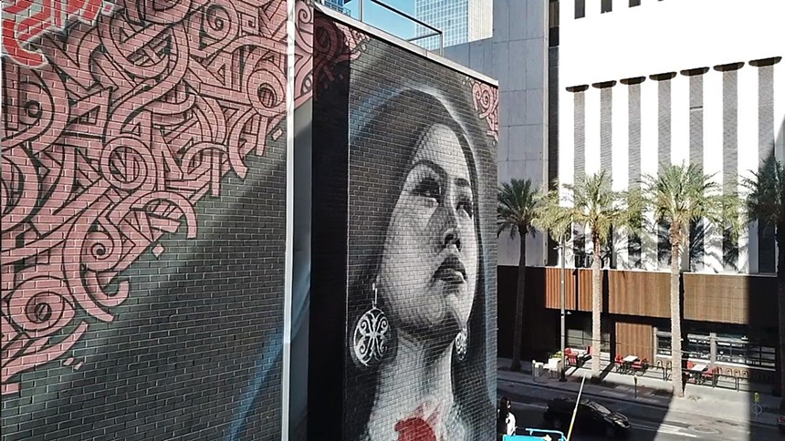 El Mac and Thomas "Breeze" Marcus painted this mural in downtown Phoenix. - DOWNTOWN PHOENIX, INC.