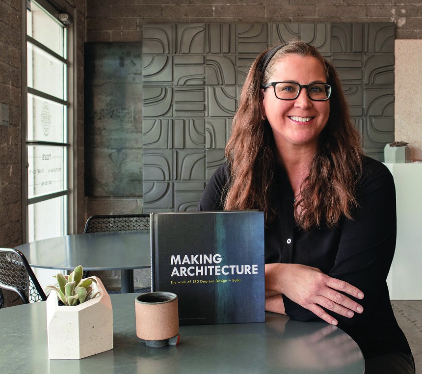 Modern Phoenix co-founder Alison King with her book Making Architecture. - SAMUEL YBARRA