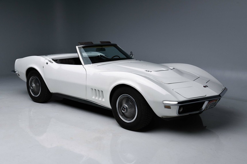 The 1968 Chevrolet Corvette 427 Convertible owned by astronaut Alan Shepard, is one of many celebrity-owned cars at this year's auction.  - Barrett Jackson