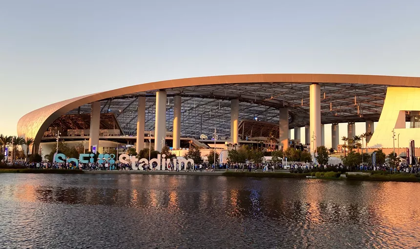 SoFi Stadium in LA, the site of Super Bowl LVI. - TROUTFARM27/CC BY-SA 4.0/WIKIMEDIA COMMONS