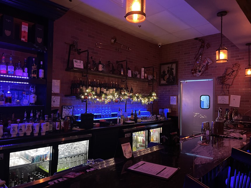 There's a speakeasy vibe at Westside, which includes a sizable menu of cocktails. - WESTSIDE BLUES & JAZZ