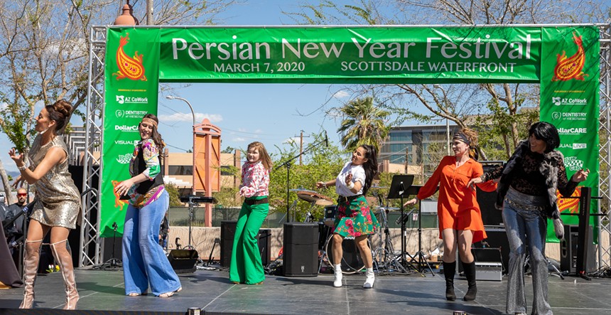 Dancers celebrate the Persian New Year in 2020. - PERSIAN NEW YEAR FESTIVAL