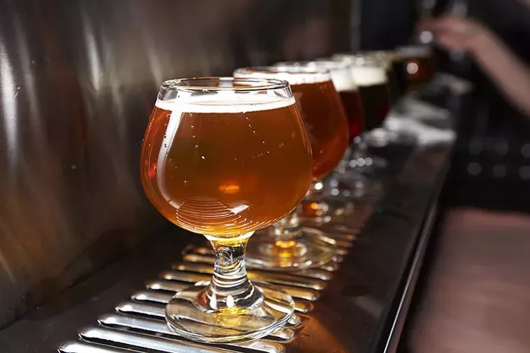 Beer, beer, and more beer will be served with every course at BJ's Restaurant and Brewery. - PHOENIX NEW TIMES