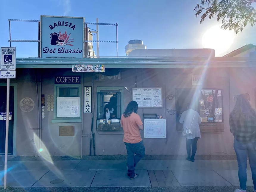 Expect a lineup at Barista Del Barrio. - ALLISON YOUNG