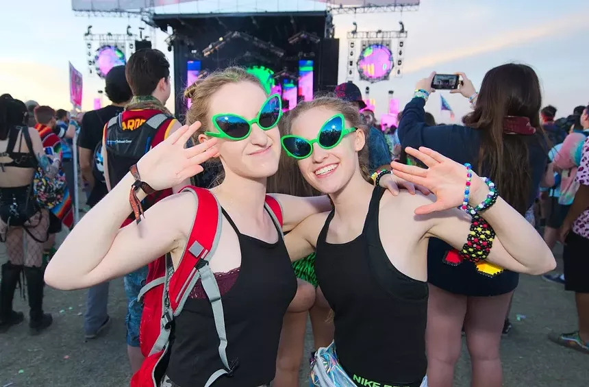 Patrons of the Phoenix Lights music festival, which takes its theme from the sightings. - BENJAMIN LEATHERMAN