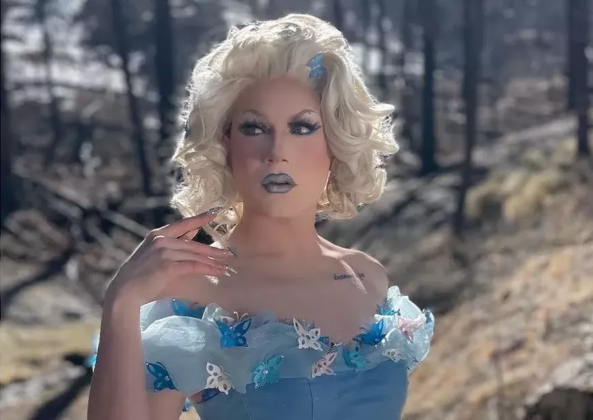 Drag artist Beatrix Bella Rouge. - LENOX VALERIA