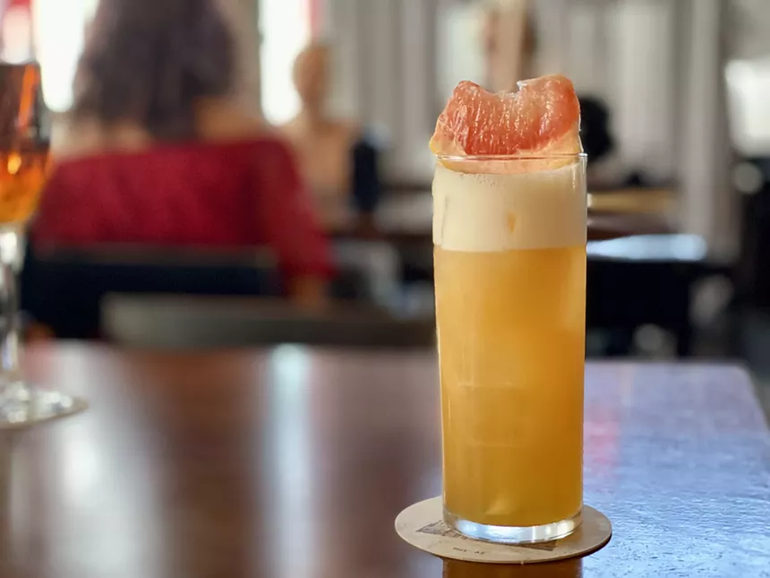 Bitter & Twisted's The Last Bastian is a summery sip with gin, vermouth, citrus sherbet, and pineapple. - ALLISON YOUNG
